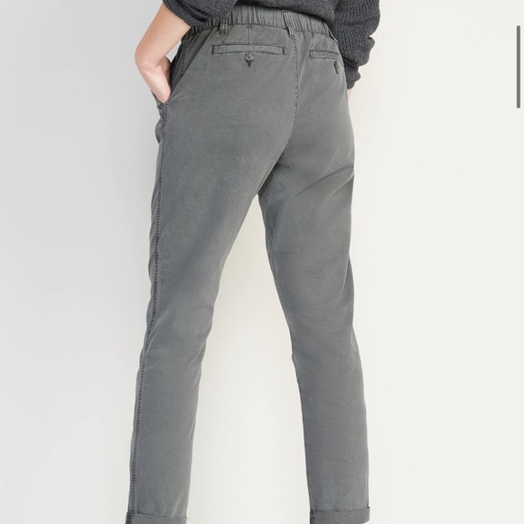 NWT OLD NAVY High-Waisted OGC Chino Pant Color: Panther SIZE MEDIUM - Picture 2 of 7